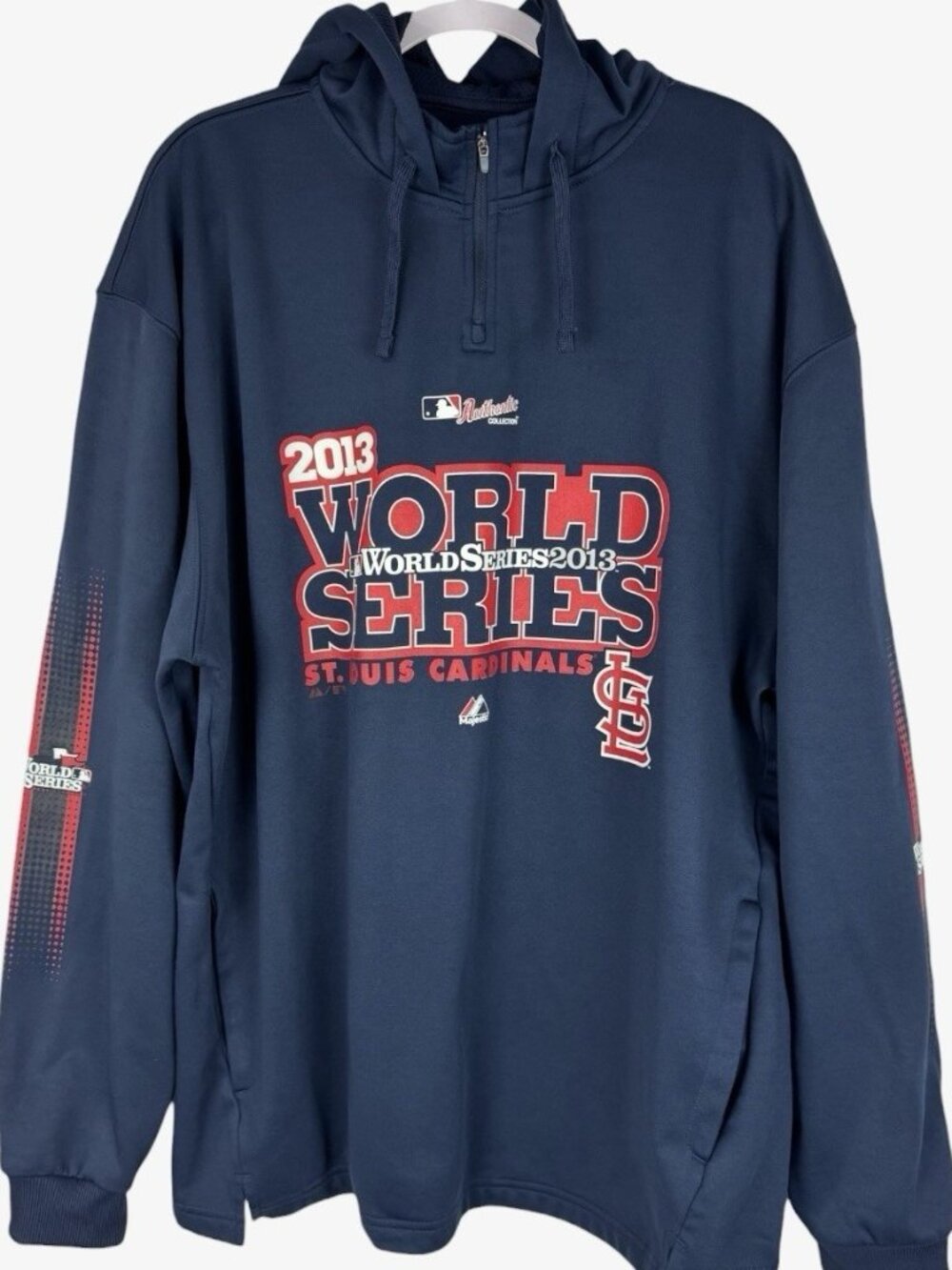 St. Louis Cardinals Hoodie Sweatshirt Majestic Mens 2013 World Series